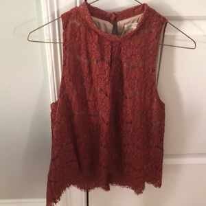 High neck dressy tank